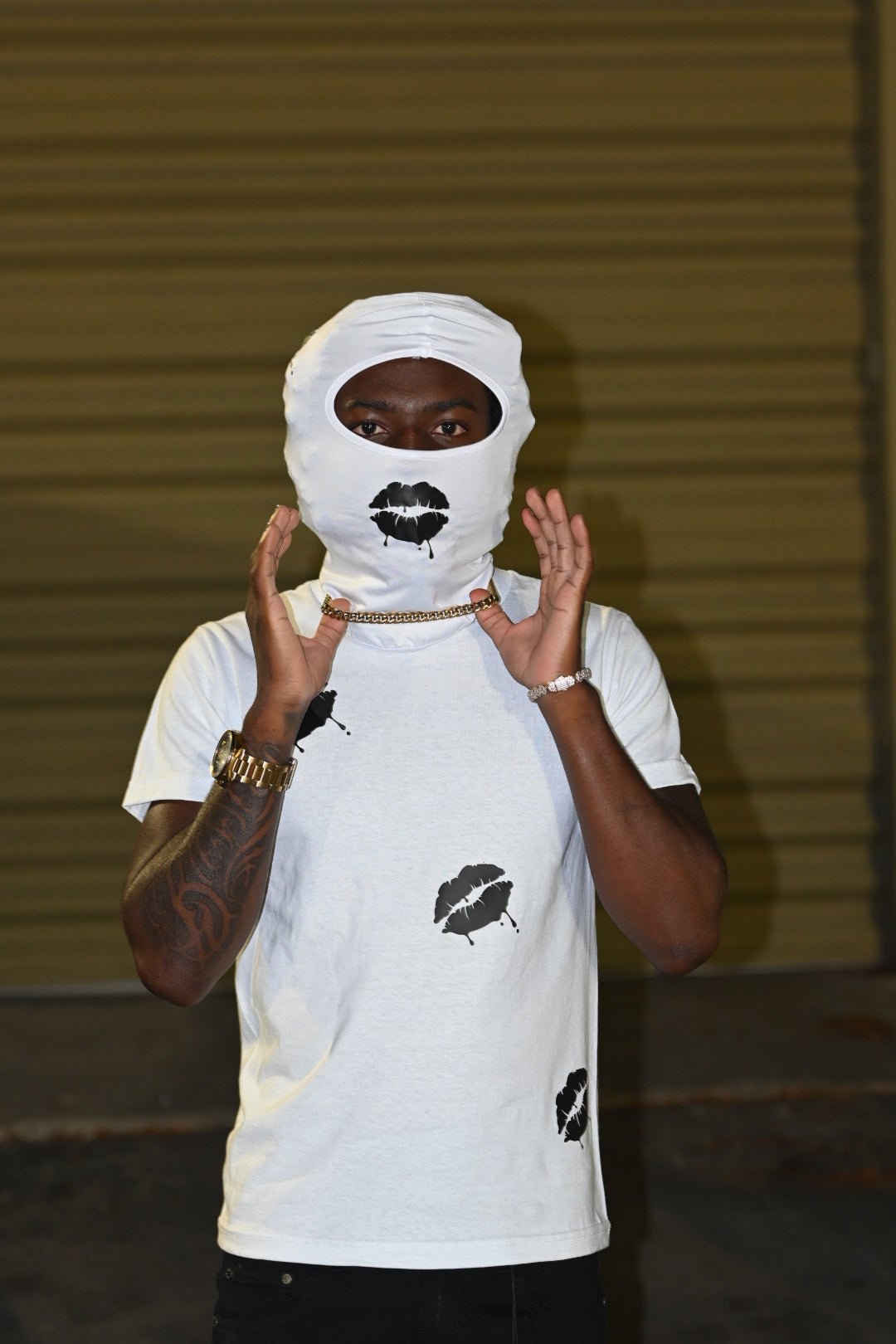 NINO WHITE SET T-SHIRT AND MASK