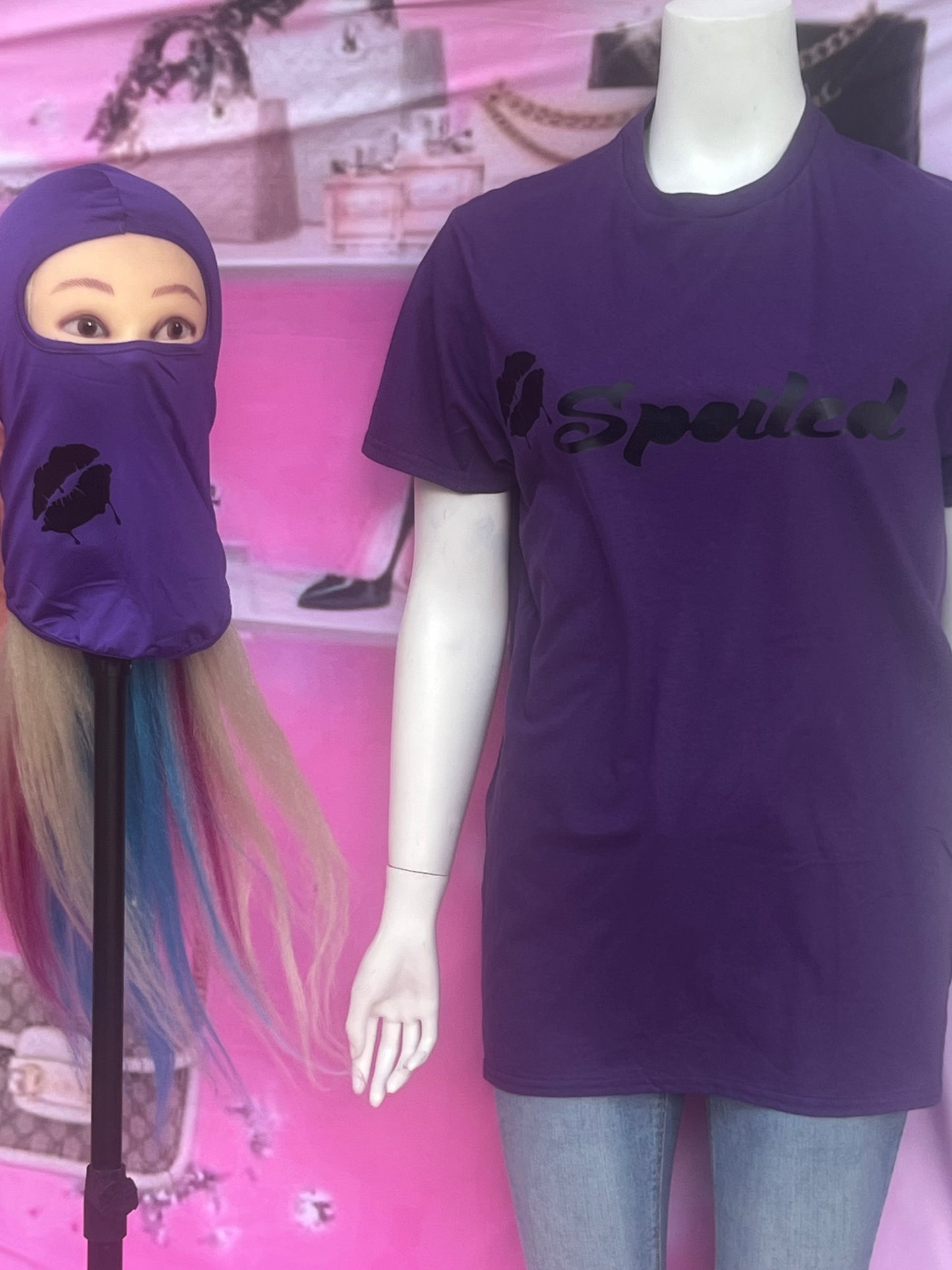 Purple/ Black Spoiled T-Shirt